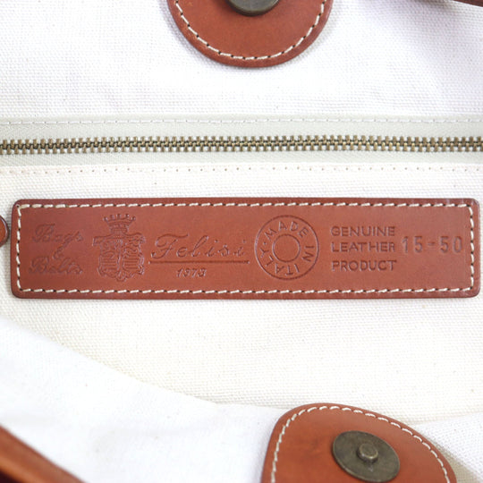 Felisi Tote Bag 15-50 Main: Nylon, Part: Leather Pink brown mens Used Authentic