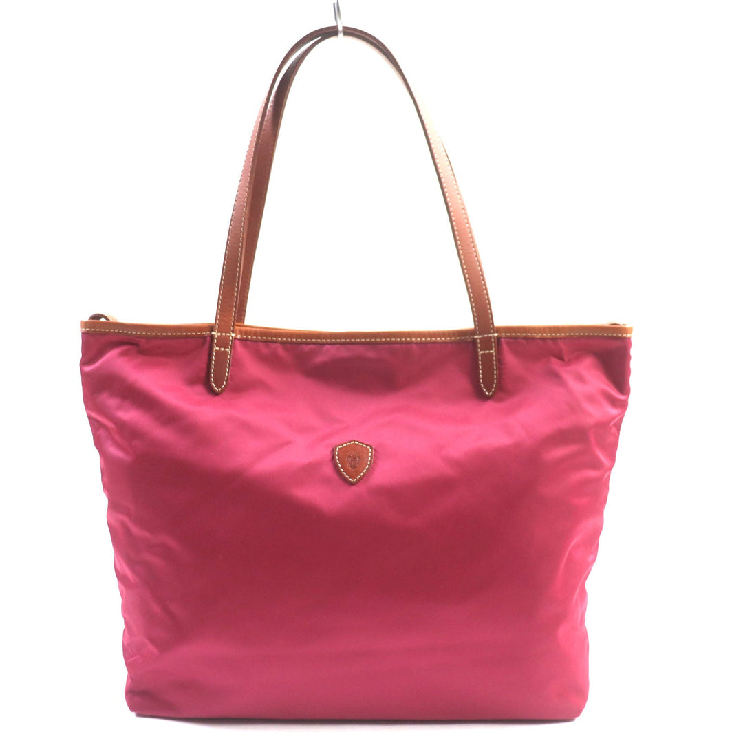 Felisi Tote Bag 15-50 Main: Nylon, Part: Leather Pink brown mens Used Authentic