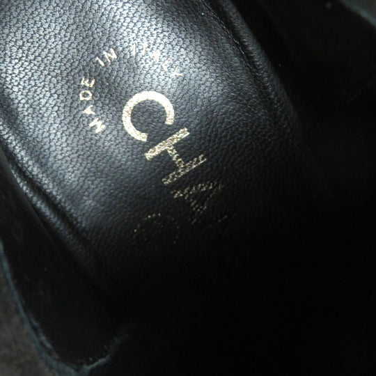 CHANEL Ankle boots G29928 Main: Suede leather Dark gray type Women 35 1/2 Used Authentic