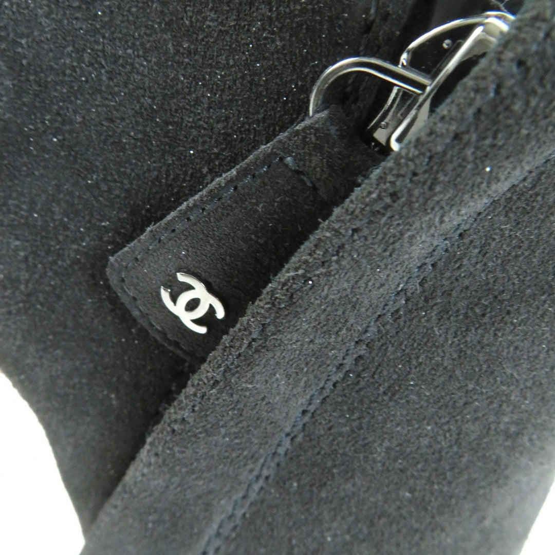 CHANEL Ankle boots G29928 Main: Suede leather Dark gray type Women 35 1/2 Used Authentic