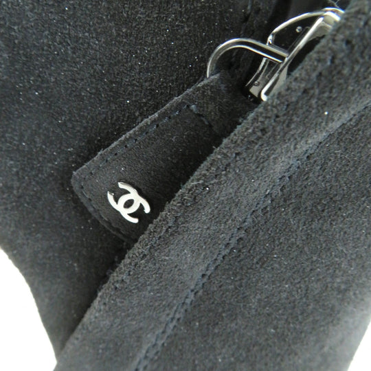 CHANEL Ankle boots G29928 Main: Suede leather Dark gray type Women 35 1/2 Used Authentic
