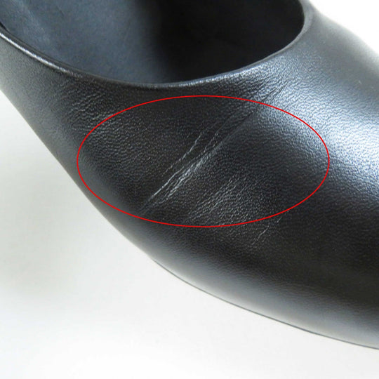 CHANEL pumps G35025 Main: Leather black Women 36 Used Authentic