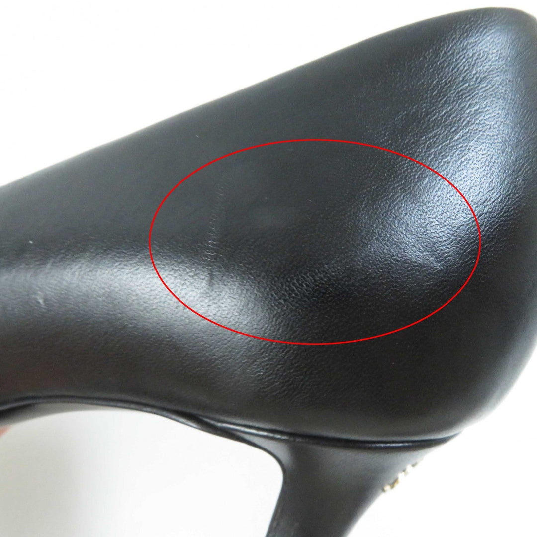 CHANEL pumps G35025 Main: Leather black Women 36 Used Authentic