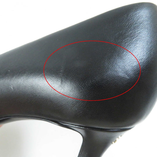 CHANEL pumps G35025 Main: Leather black Women 36 Used Authentic
