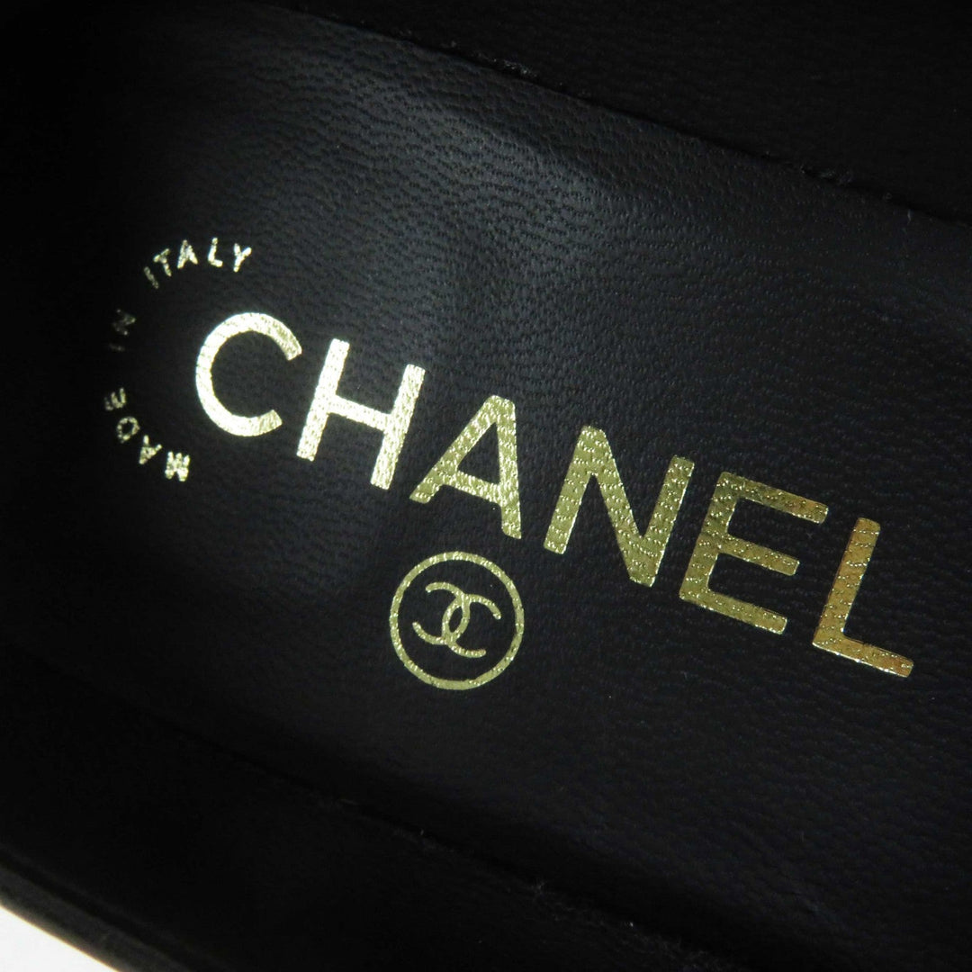 CHANEL pumps G35025 Main: Leather black Women 36 Used Authentic