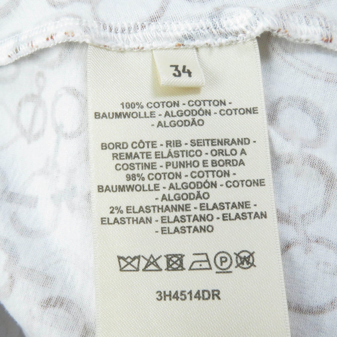 HERMES one piece 3H4514DR Main: 100% cotton, Part: 98% cotton, Part: 2% Brown type DR Do RE BOUCLES Women 34 Used Authentic