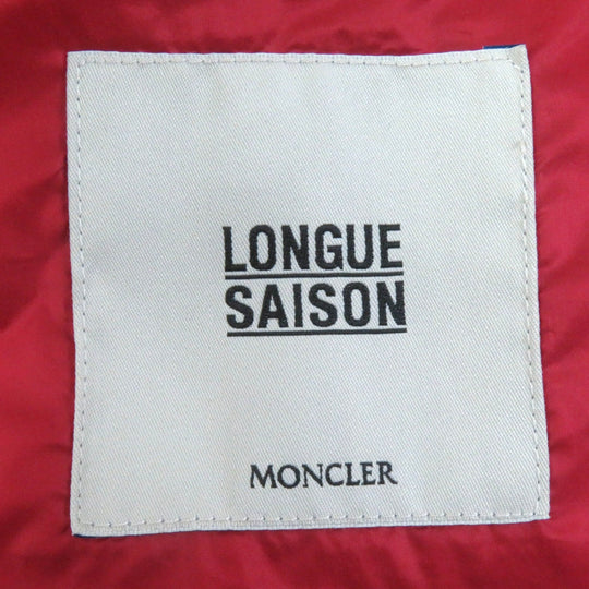 MONCLER Down vest Outer: 100% nylon, Lining: 100% nylon, Filling: 90% down, Filling: 10% feather, Hood lining: 100% nylon Red GLYCO Women Used Authentic