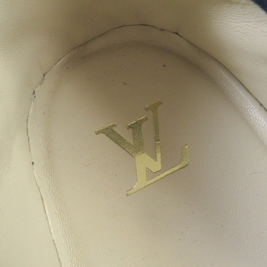 LOUIS VUITTON loafers Main: Suede leather Navy Vidar line mens 8 1/2 Used Authentic