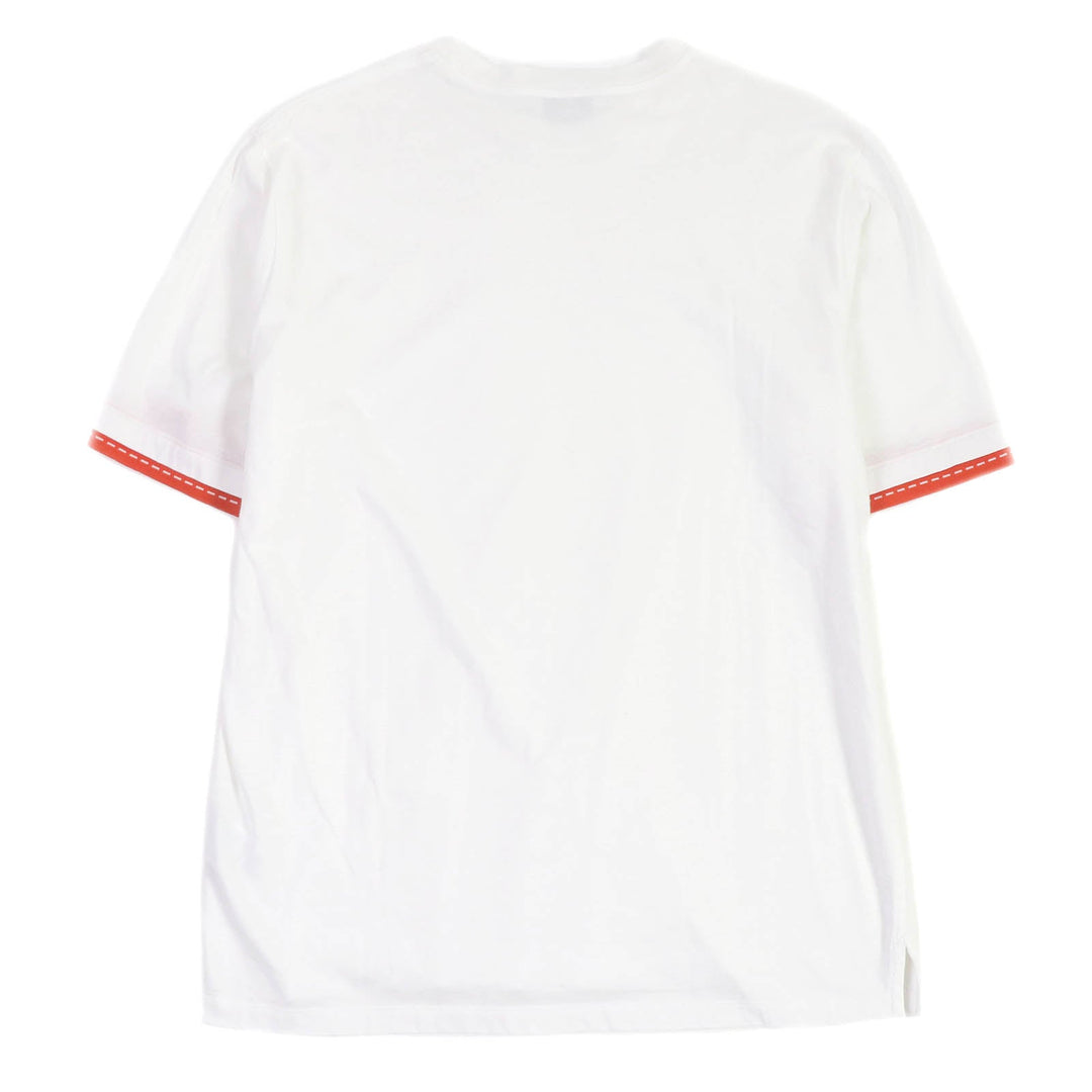 HERMES Short sleeve T-shirt Main: 100% cotton white mens S Used Authentic