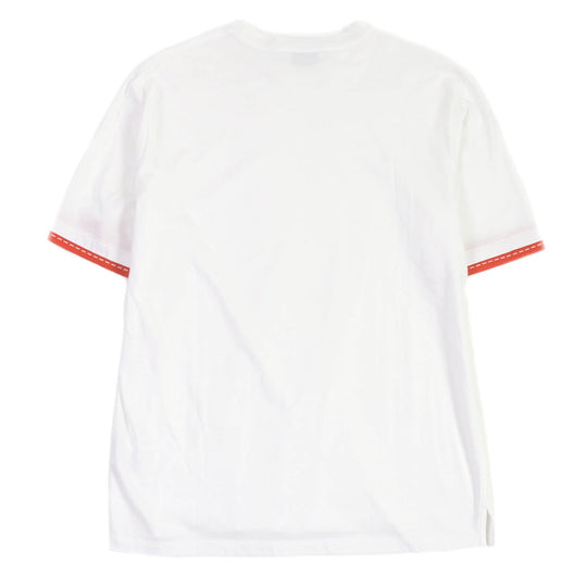 HERMES Short sleeve T-shirt Main: 100% cotton white mens S Used Authentic
