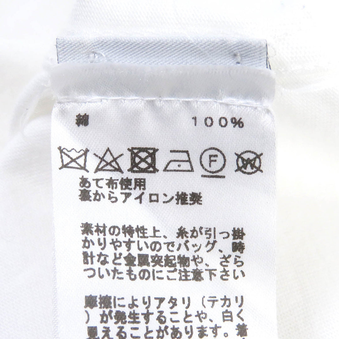 HERMES Short sleeve T-shirt Main: 100% cotton white mens S Used Authentic