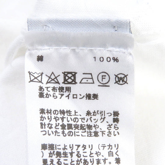 HERMES Short sleeve T-shirt Main: 100% cotton white mens S Used Authentic