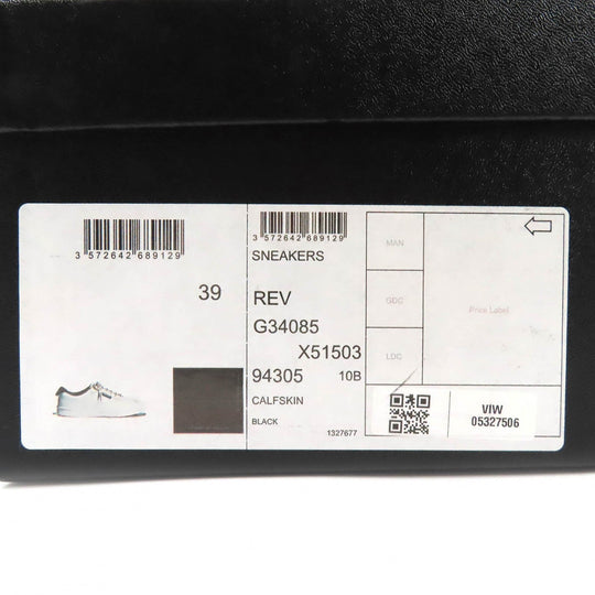 CHANEL sneakers G34085 Main: Leather Black White Women 39 Used Authentic