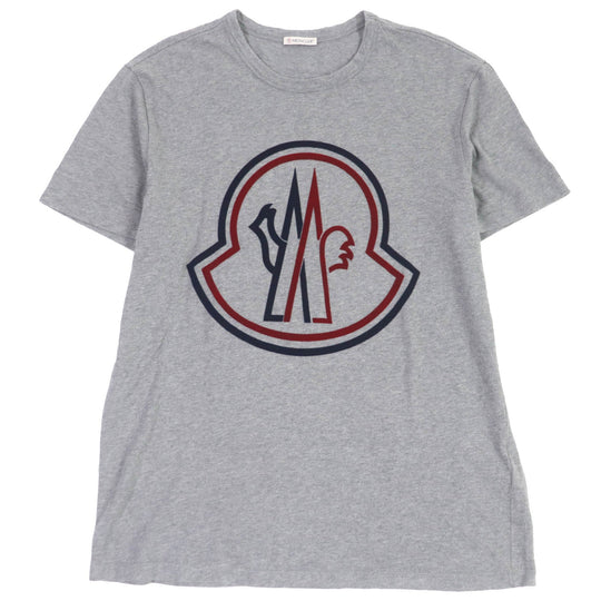 MONCLER Short sleeve T-shirt Main: 100% cotton gray MAGLIA T-SHIRT mens L Used Authentic