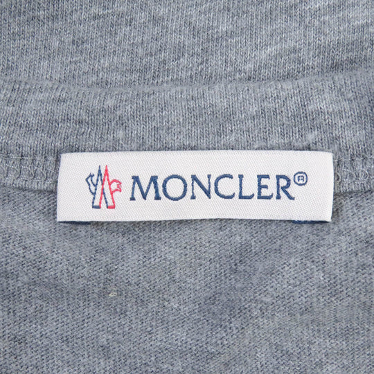 MONCLER Short sleeve T-shirt Main: 100% cotton gray MAGLIA T-SHIRT mens L Used Authentic
