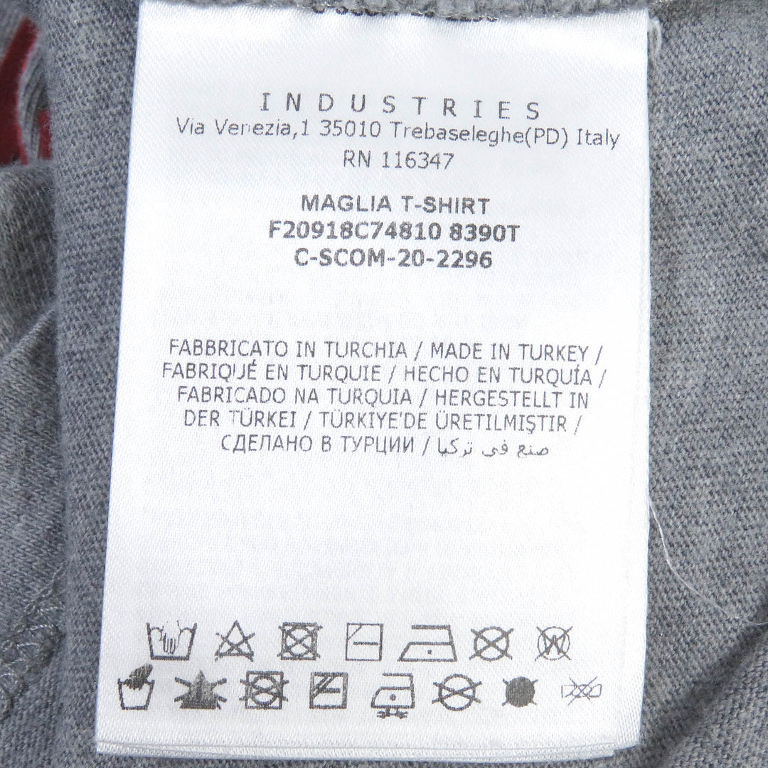 MONCLER Short sleeve T-shirt Main: 100% cotton gray MAGLIA T-SHIRT mens L Used Authentic
