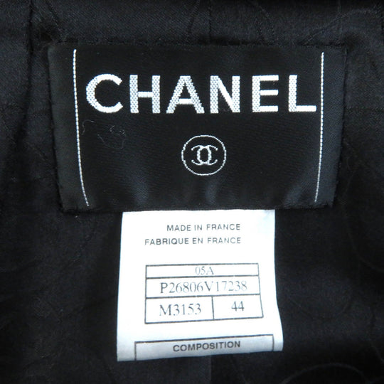 CHANEL Jacket P26806 Outer: 100% Lapin; Lining: 100% Silk Dark brown type Women 44 Used Authentic