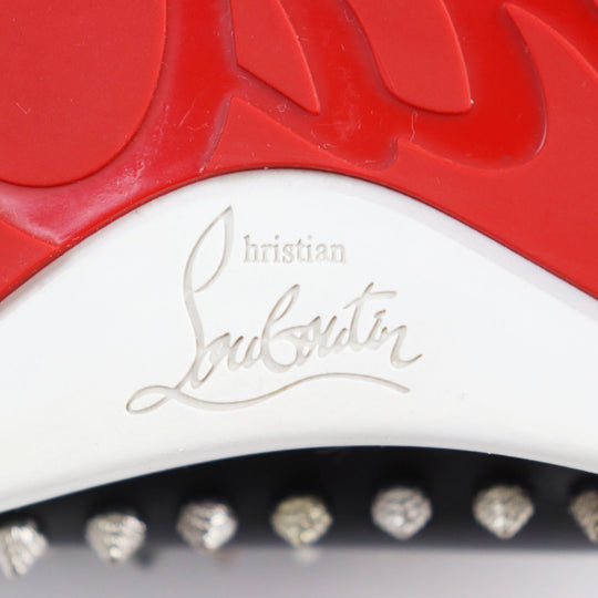 Christian Louboutin Slip-on Main: Leather black mens 41 Used Authentic