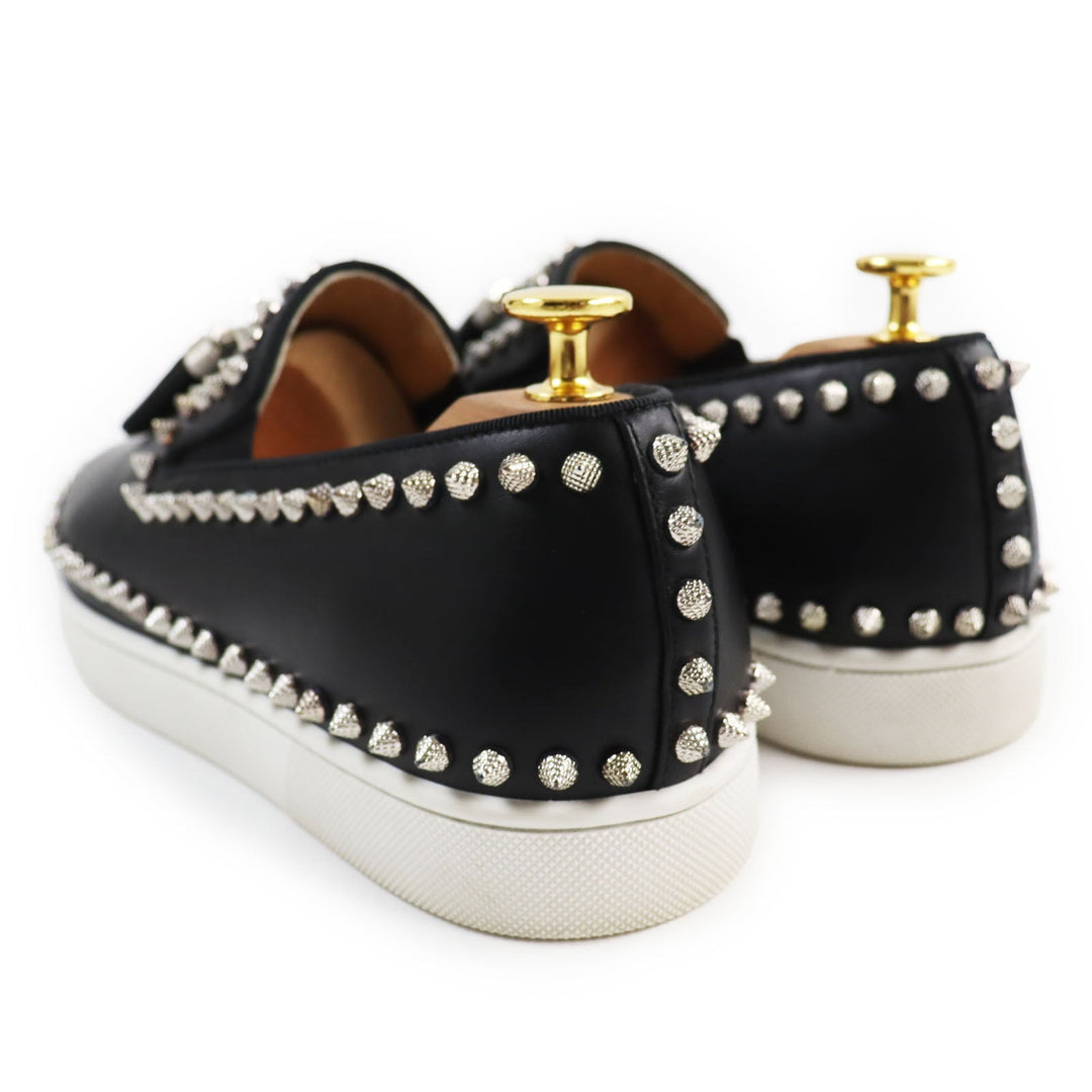Christian Louboutin Slip-on Main: Leather black mens 41 Used Authentic