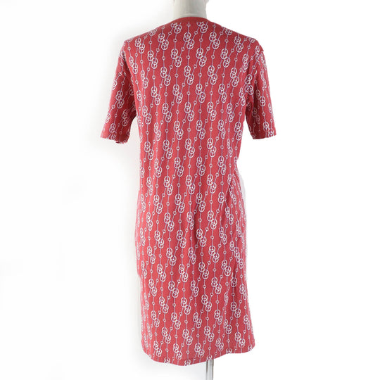 HERMES one piece 2E4501DG Main: 100% cotton, part: 97% cotton, part: 3% polyurethane Red type Women 34 Used Authentic