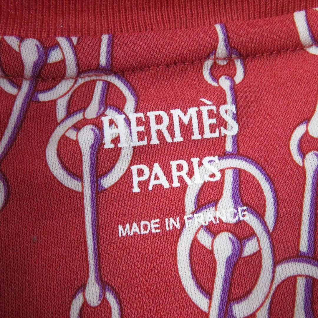 HERMES one piece 2E4501DG Main: 100% cotton, part: 97% cotton, part: 3% polyurethane Red type Women 34 Used Authentic