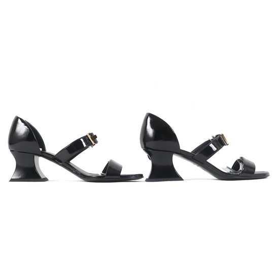 CHANEL Sandals G39050 Main: Patent leather black Women 38 Used Authentic