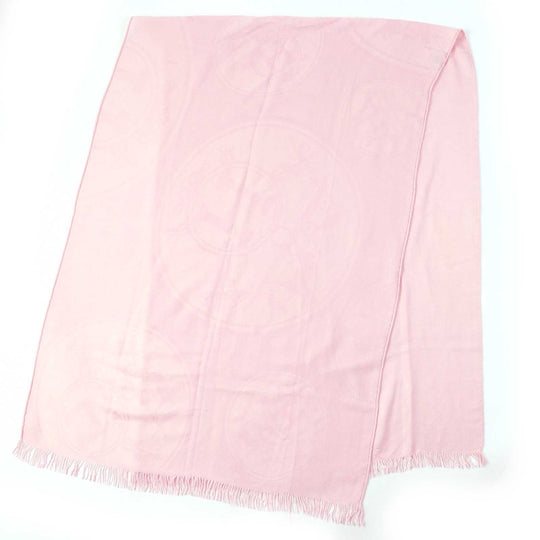 HERMES Stall H262494S Main: 85% cashmere, Main: 15% silk pink Women Used Authentic