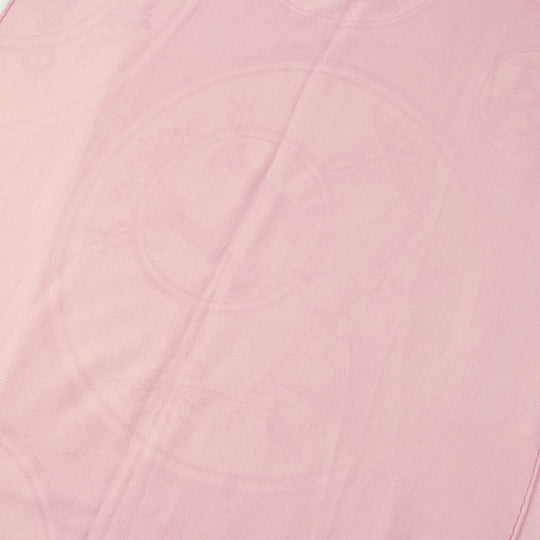 HERMES Stall H262494S Main: 85% cashmere, Main: 15% silk pink Women Used Authentic