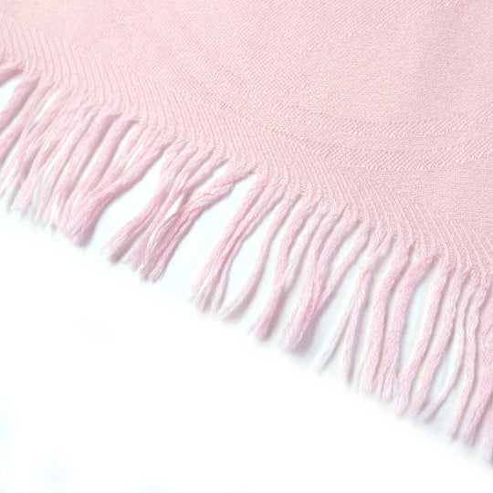 HERMES Stall H262494S Main: 85% cashmere, Main: 15% silk pink Women Used Authentic