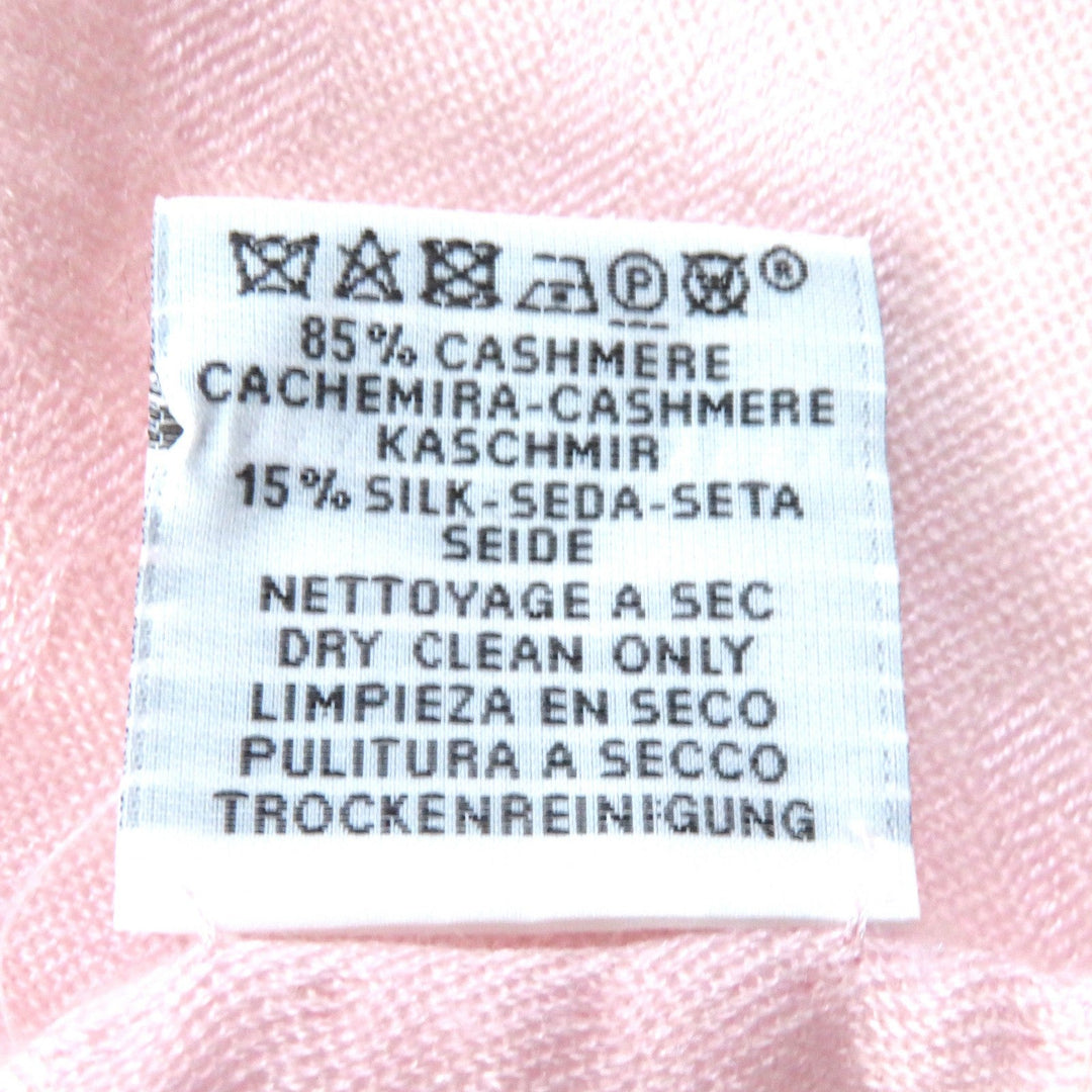 HERMES Stall H262494S Main: 85% cashmere, Main: 15% silk pink Women Used Authentic