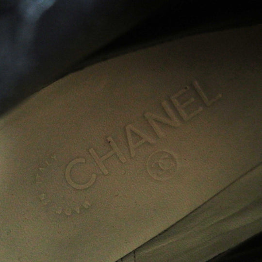 CHANEL short boots G30231 Main: Leather, Part: Mouton black Matrasse Women 37 Used Authentic