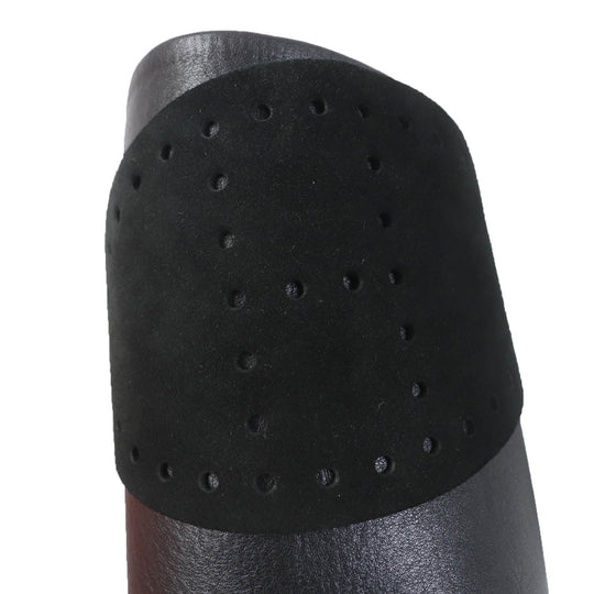HERMES Knee-high boots Main: Leather black Women 37 Used Authentic
