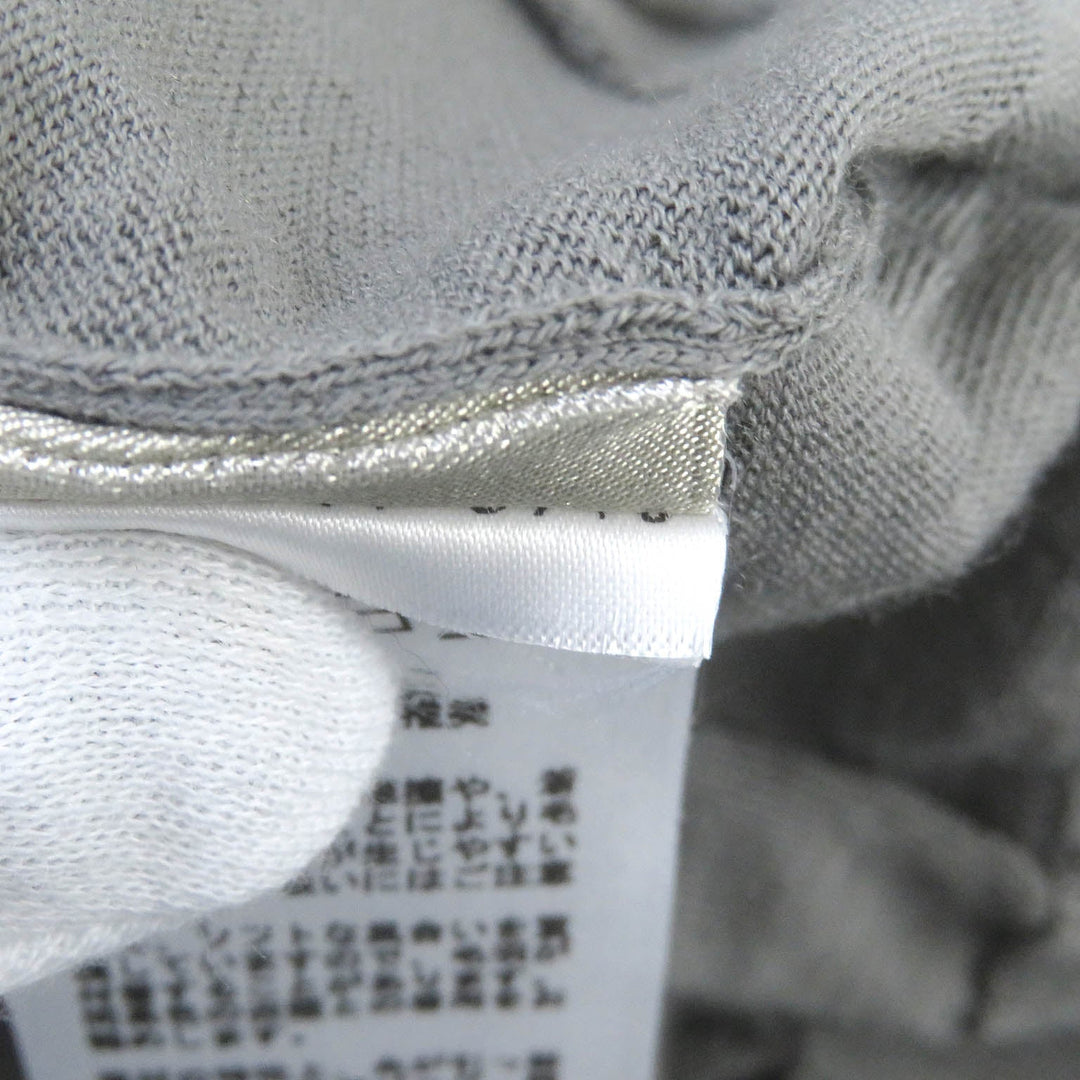HERMES Short sleeve knit Main: 100% wool gray mens XL Used Authentic