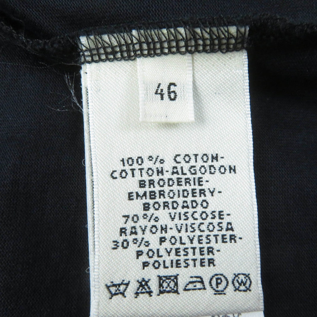 HERMES one piece Main: 100% cotton, some parts: 70% rayon, some parts: 30% polyester Dark navy Women 46 Used Authentic