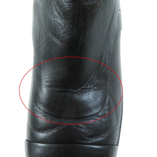 CHANEL short boots G39172 Main: Leather black Women 36 1/2 C Used Authentic