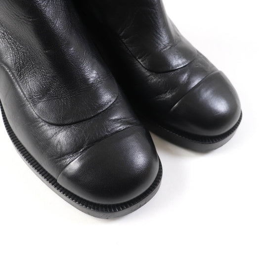 CHANEL short boots G39172 Main: Leather black Women 36 1/2 C Used Authentic