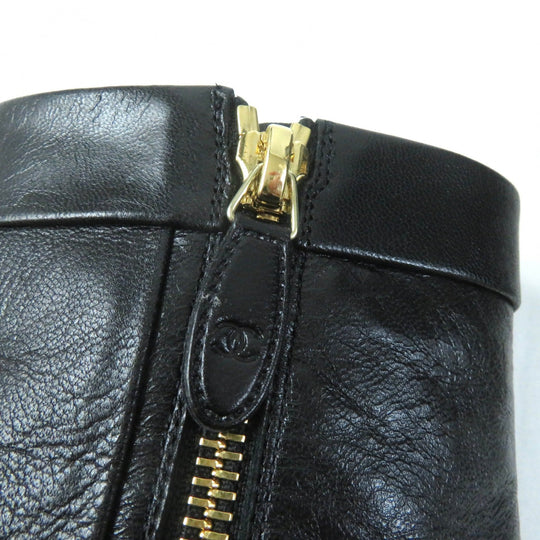CHANEL short boots G39172 Main: Leather black Women 36 1/2 C Used Authentic