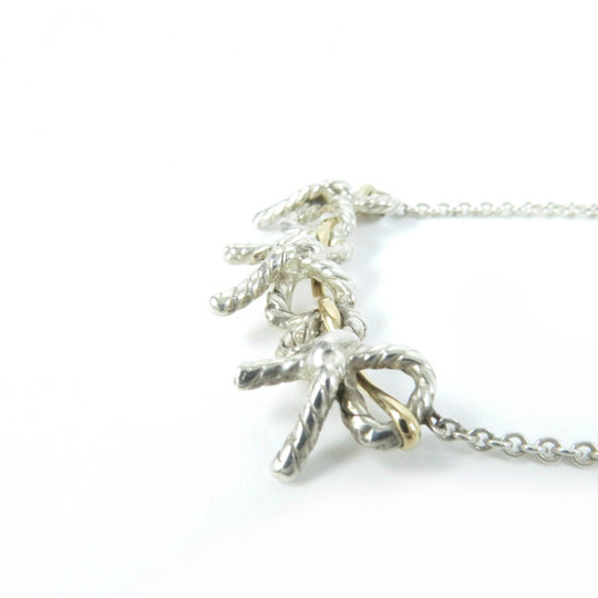 TIFFANY&Co. Necklace Main: SV925, Part: 750 Silver gold Women Used Authentic