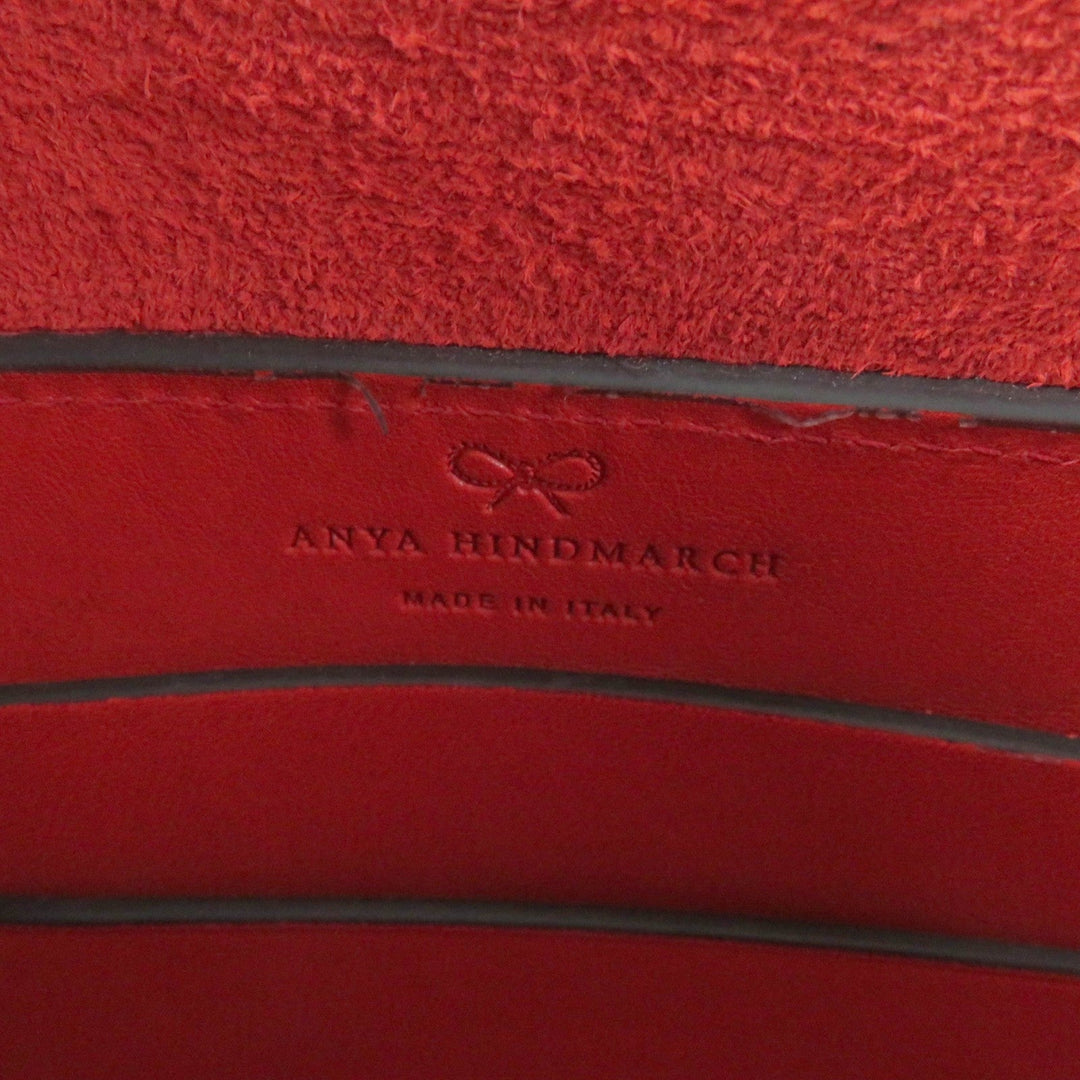 Anya Hindmarch Shoulder Bag Main: Leather vermilion RETURN TO NATURE Women Used Authentic