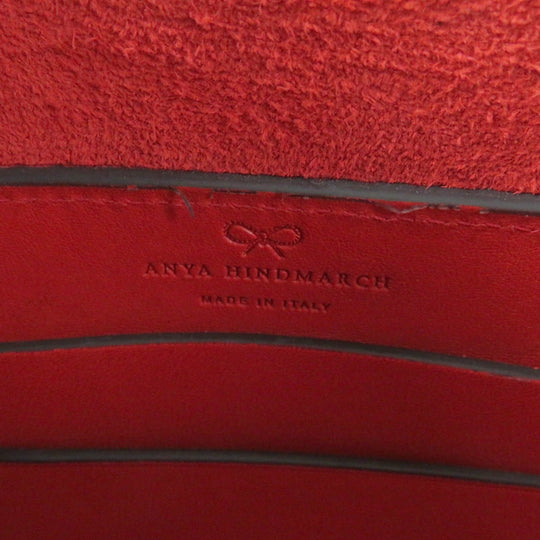 Anya Hindmarch Shoulder Bag Main: Leather vermilion RETURN TO NATURE Women Used Authentic