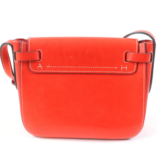 Anya Hindmarch Shoulder Bag Main: Leather vermilion RETURN TO NATURE Women Used Authentic
