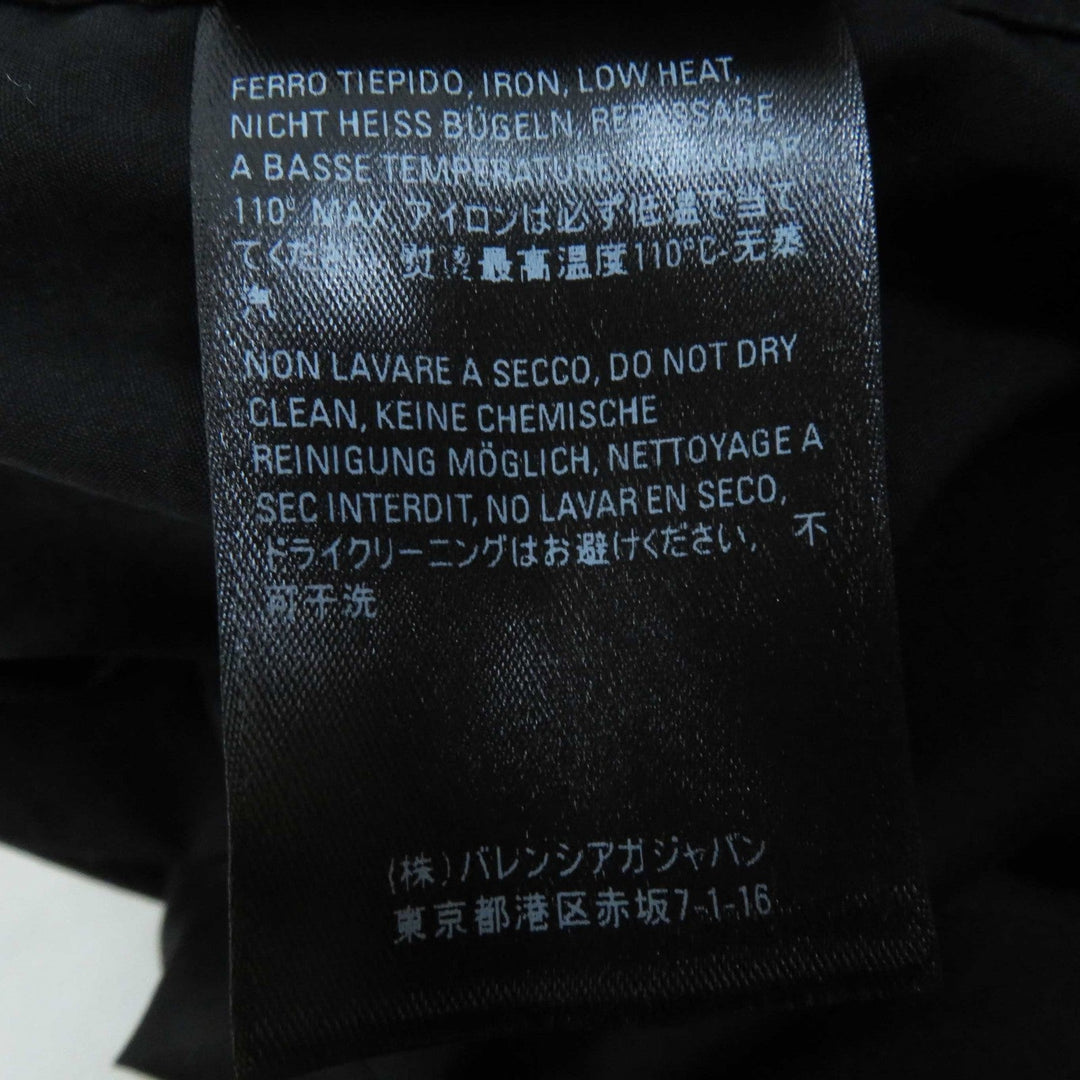 BALENCIAGA Long sleeve shirt 520497 Outer material: 100% cotton black News Wing Women 32 Used Authentic