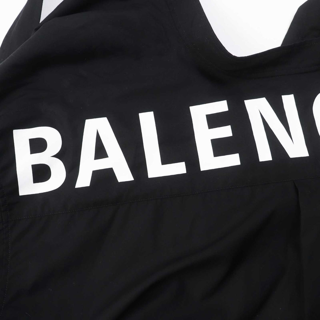 BALENCIAGA Long sleeve shirt 520497 Outer material: 100% cotton black News Wing Women 32 Used Authentic