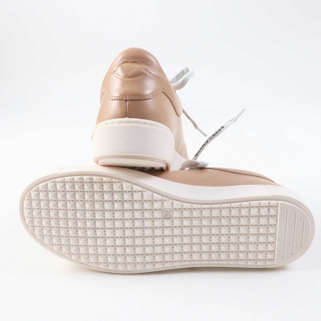 SEE BY CHLOE Low cut sneakers SB33125A Main: Leather beige ESSIE Women 38 Used Authentic