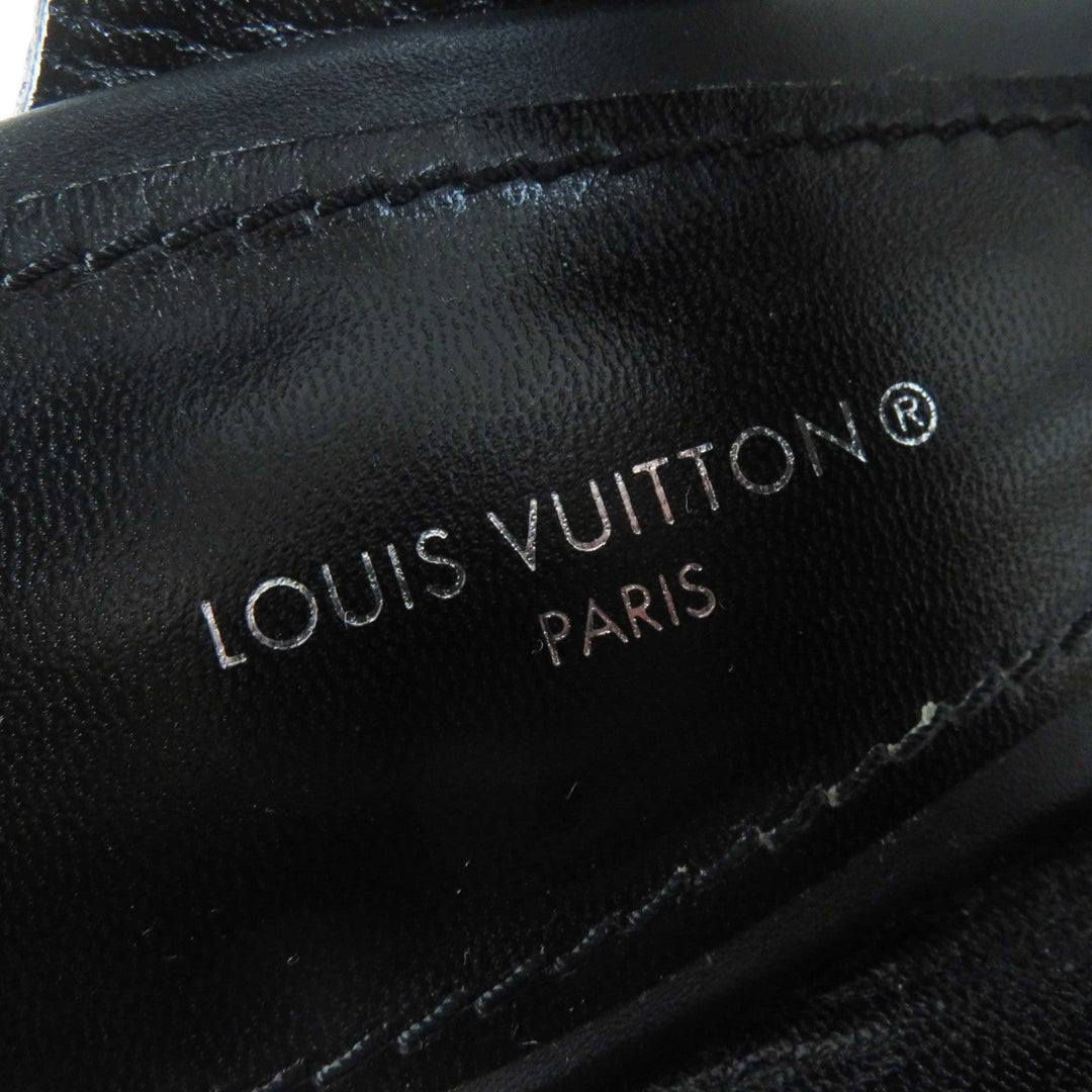 LOUIS VUITTON Sandals Main: Leather, Monogram canvas black Star trail line Women 38 Used Authentic