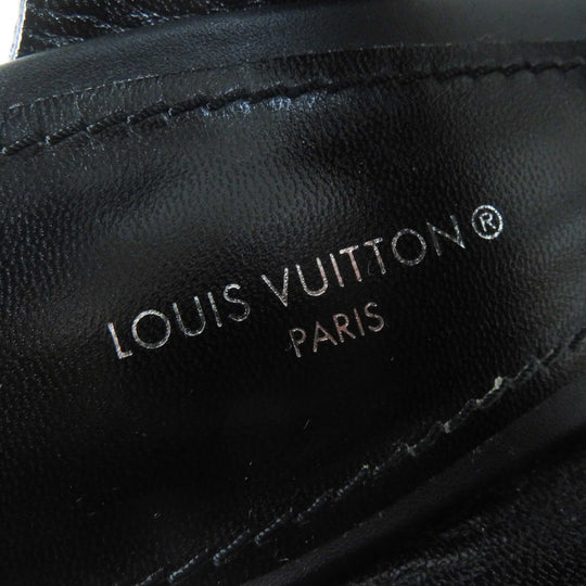 LOUIS VUITTON Sandals Main: Leather, Monogram canvas black Star trail line Women 38 Used Authentic