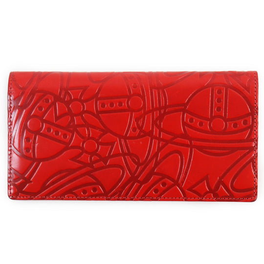 Vivienne Westwood Long Wallet Purse 3118BJ03 Main: Leather Red mens Used Authentic