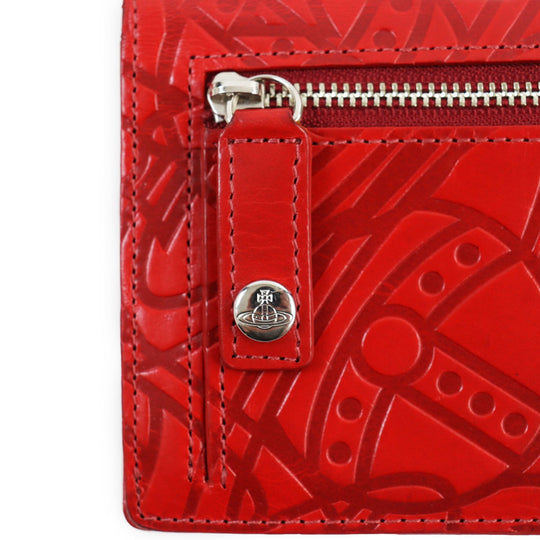 Vivienne Westwood Long Wallet Purse 3118BJ03 Main: Leather Red mens Used Authentic