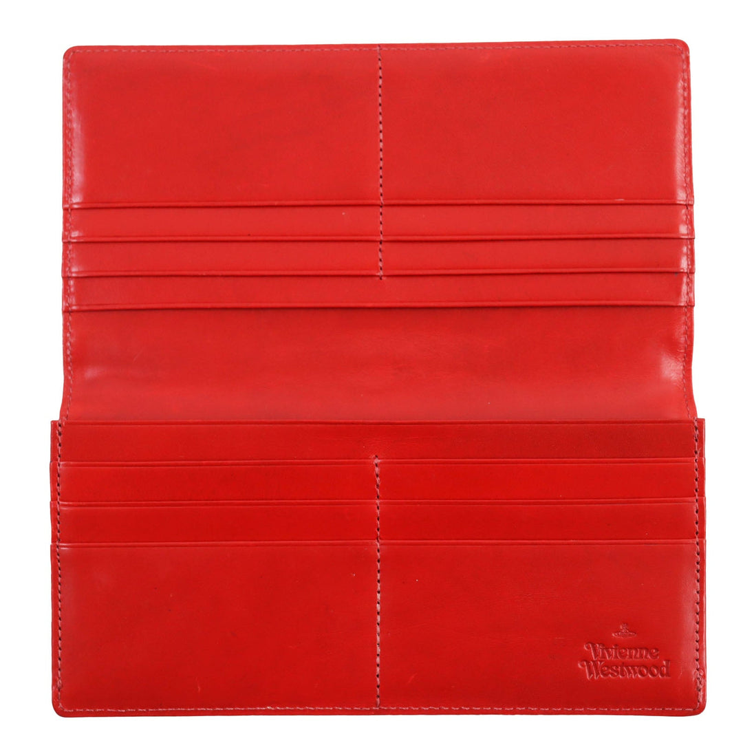 Vivienne Westwood Long Wallet Purse 3118BJ03 Main: Leather Red mens Used Authentic