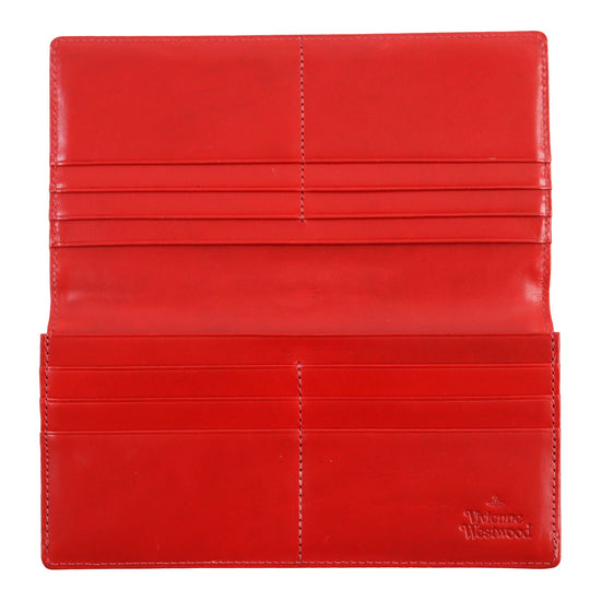 Vivienne Westwood Long Wallet Purse 3118BJ03 Main: Leather Red mens Used Authentic